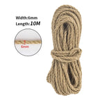 1Roll Tree Scratching Post Natural Sisal Rope Toy Cats Paw Claw DIY Cat Scratcher Rope 10M Pet Supplies Furniture Protector