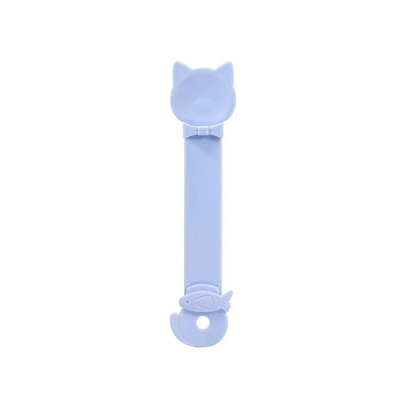 Cat Strip Feeder Spoon Long Handle Cat Food Strip Squeezer Pet Meat Mud Treat Dispense Spoon For Cats Pet Supplies