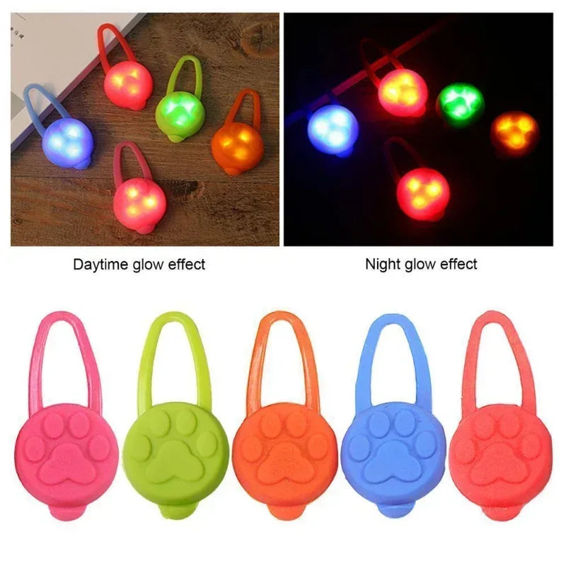 1Pc Pet LED Flashlight Pendant for Dogs Cats Night Glowing Safety Collar Accessory Luminous Bright Pet Night Safety Supplies