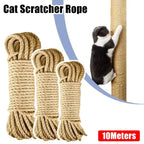 1Roll Tree Scratching Post Natural Sisal Rope Toy Cats Paw Claw DIY Cat Scratcher Rope 10M Pet Supplies Furniture Protector