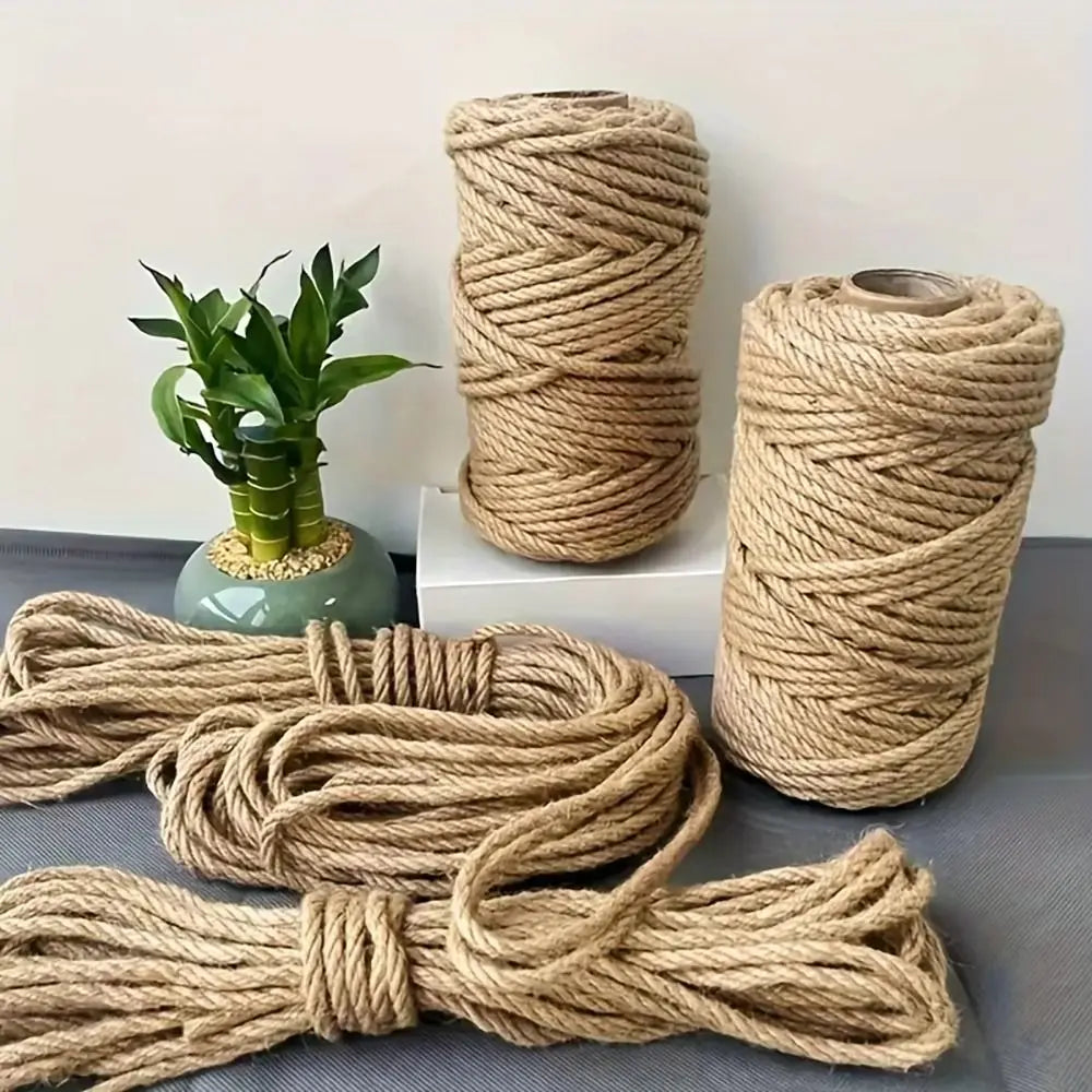 1Roll Tree Scratching Post Natural Sisal Rope Toy Cats Paw Claw DIY Cat Scratcher Rope 10M Pet Supplies Furniture Protector