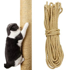 1Roll Tree Scratching Post Natural Sisal Rope Toy Cats Paw Claw DIY Cat Scratcher Rope 10M Pet Supplies Furniture Protector
