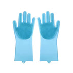 Pet Grooming Cleaning Gloves Dog Cat Bathing Glove Anti-scratch Anti-bite Pet Bath Gloves Soft Silicone Hand Protection Tool