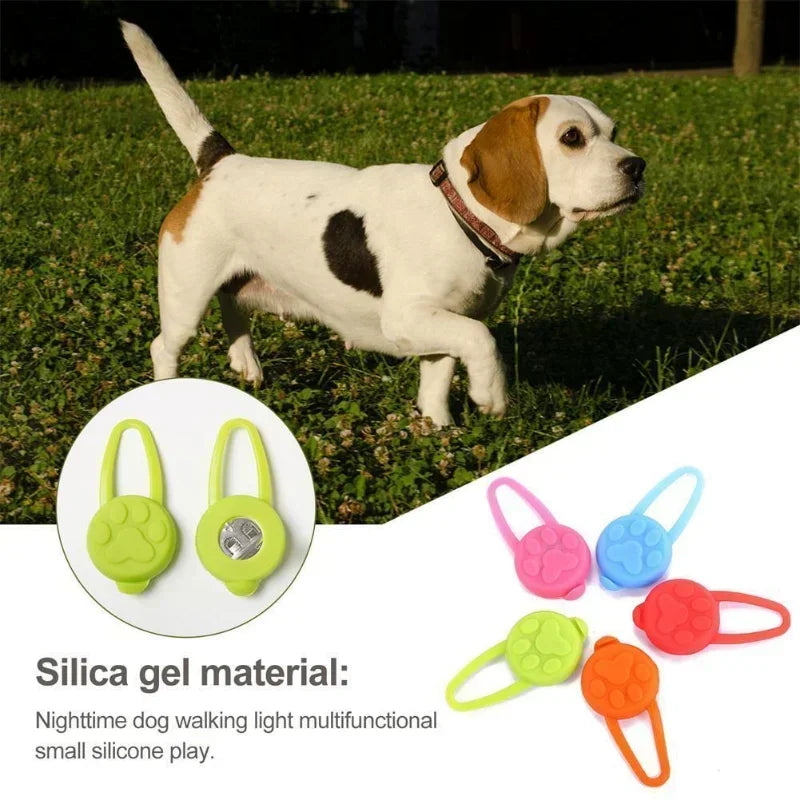 1Pc Pet LED Flashlight Pendant for Dogs Cats Night Glowing Safety Collar Accessory Luminous Bright Pet Night Safety Supplies
