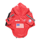 Pet Dog Waterproof Coat Dog Raincoat Reflective Dog Outdoor Clothes Hooded Jacket for Small Medium Large Dog Pet Supplies