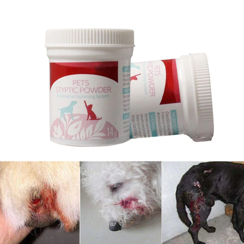 Pets Styptic Powder Safe For Dogs Cats Blood Stopper Home Profession Aids Traumatic Hemostatic Powder Pets-Care Supplies