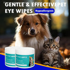 50/100Pcs Pet Cleaning Products Eye Wipes To Remove Tear Marks Clean Ears And Teeth Disposable Finger Wet Wipes Pet Supplies