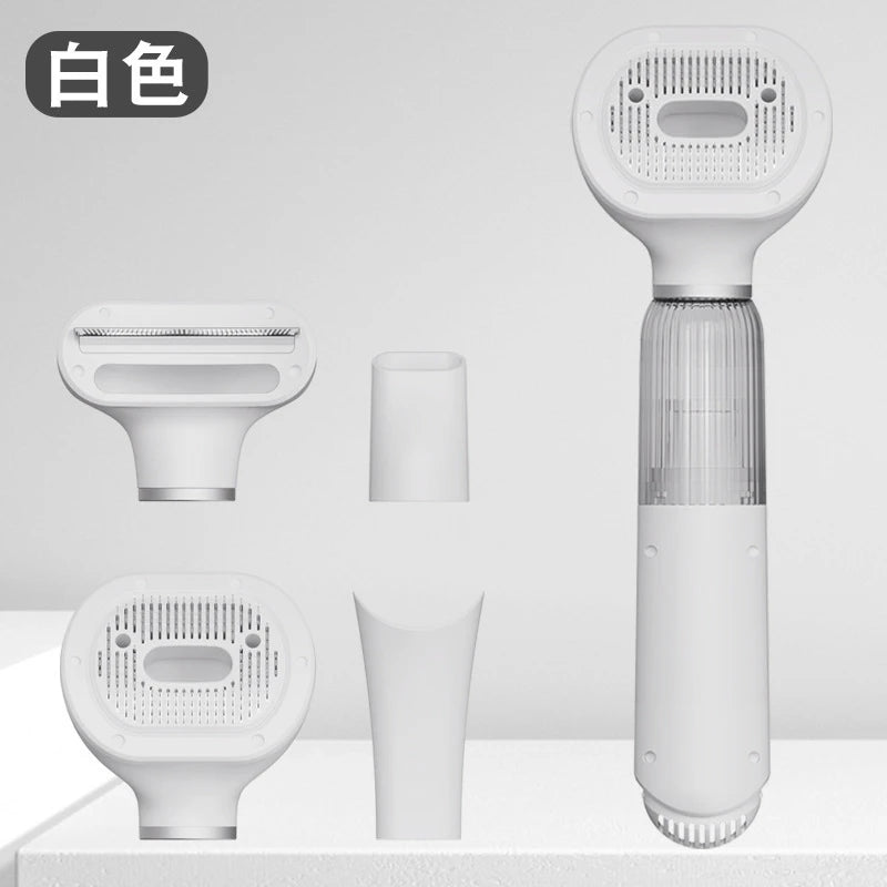 Pet Grooming Vacuum Comb 2 In 1 Hair Remover Dryer Fast Drying Fluffy Brush For Cats Dogs Bath Cleaning Use At Home Or In Car