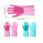 Pet Grooming Cleaning Gloves Dog Cat Bathing Glove Anti-scratch Anti-bite Pet Bath Gloves Soft Silicone Hand Protection Tool