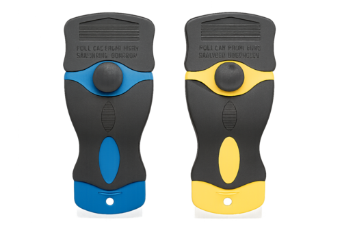 Blue and Yellow Pet Hair Grooming Tools
